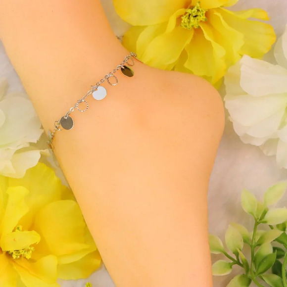 "Minimalist Anklet, Sleek & Modern Design, Women’s Fashion, YC110225-A - Picture 6 of 10